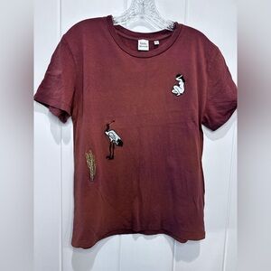 Little Moon Burgundy Animal Graphic Tee